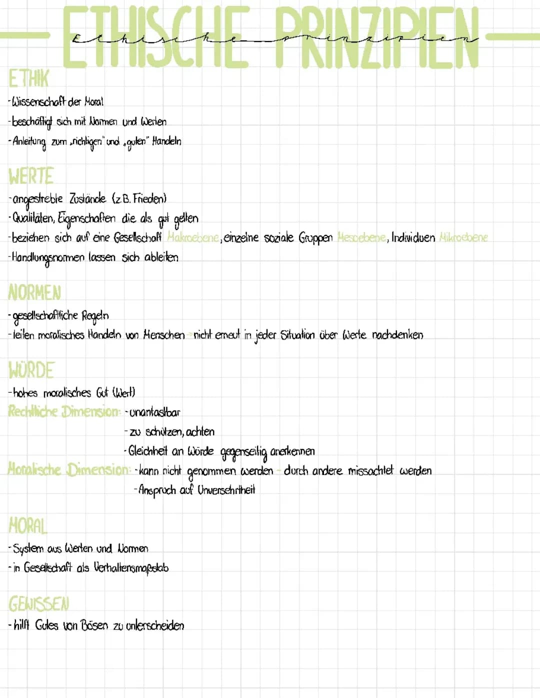 Ethische Grundprinzipien