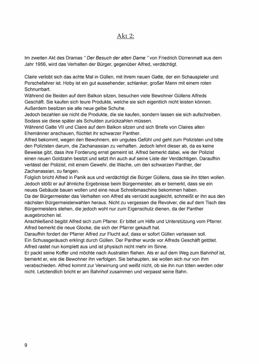 Inhaltsverzeichnis
Lesetagebuch
Der Besuch der alten Dame
0
Dürrenmatt
Der Besuch
der alten Dame
Tragische Komödie
Vorüberlegungen zum Thema