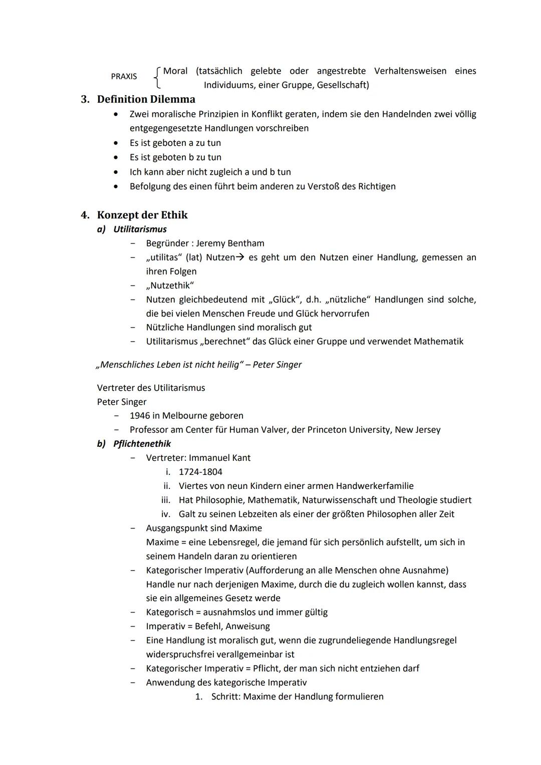 ETHIK
1. Definition
●
● Teilbereich der Philosophie
Als wissenschaftliche Disziplin von dem griechischen Philosophen Aristoteles
begründet (