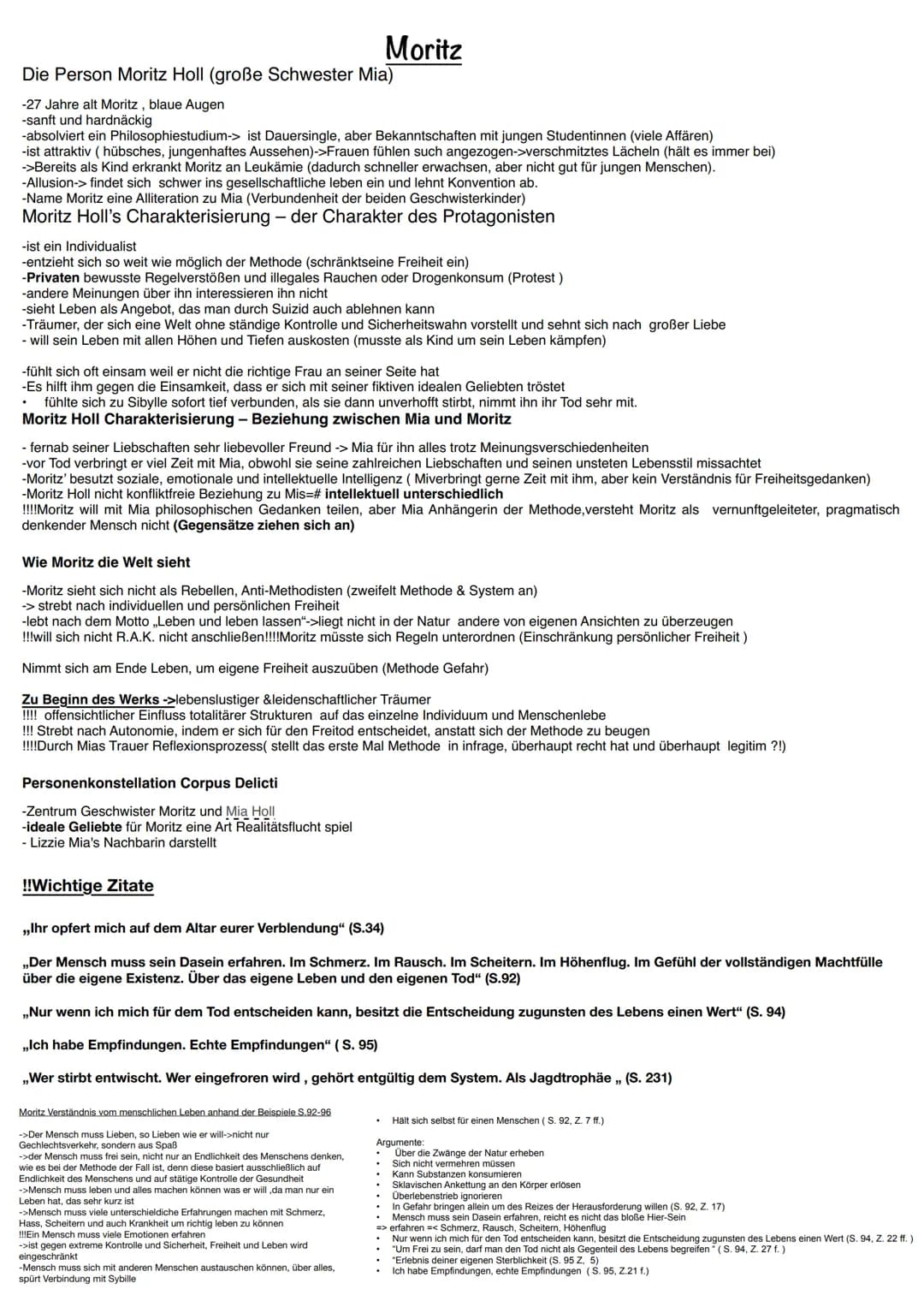 Mia Holl's Charakterisierung - Corpus Delicti
Mia
Methode, die zum Ziel hat, allen Bürgern ein gesundes und langes Leben zu ermöglichen. Let