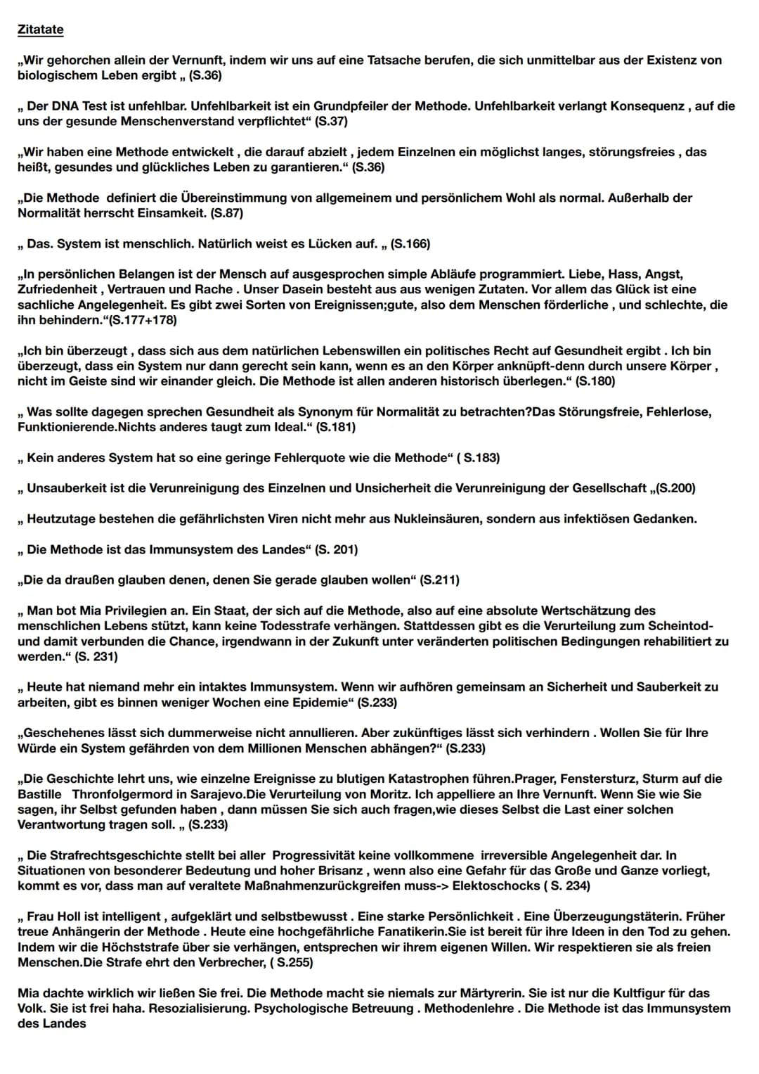 Mia Holl's Charakterisierung - Corpus Delicti
Mia
Methode, die zum Ziel hat, allen Bürgern ein gesundes und langes Leben zu ermöglichen. Let
