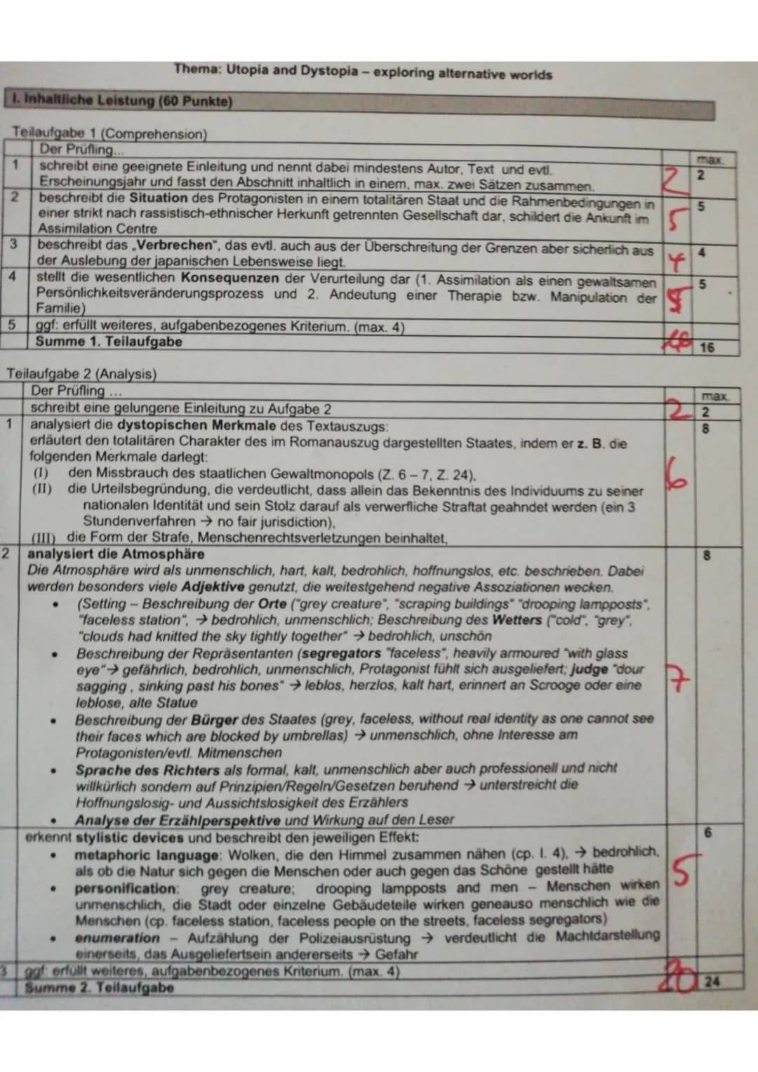 I. Inhaltliche Leistung (60 Punkte)
Teilaufgabe 1 (Comprehension)
Der Prüfling....
2
1 schreibt eine geeignete Einleitung und nennt dabei mi