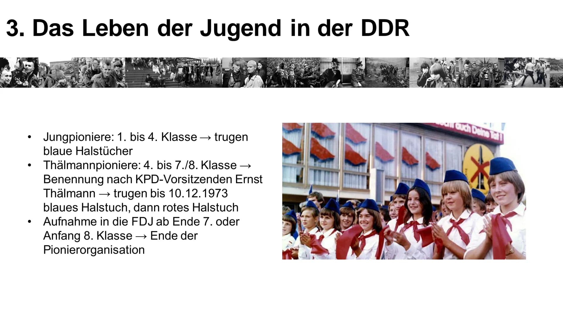GGK GFS
Jugend in Ost und West
s-o-m-n-i-u-m
04. Juli 2018 Gliederung
1. Deutsche Demokratische Republik (DDR)
2. Bundesrepublik Deutschland