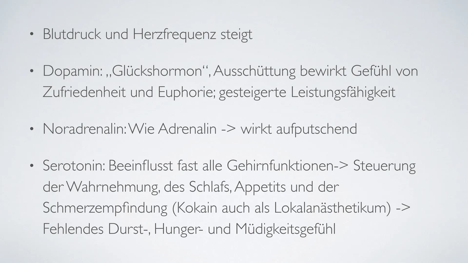 ,,Wenn der ,,Schnee" zu oft rieselt...
III
dann droht der Herzinfarkt!“ ●
●
KOKAIN
Herkunft & Fakten der Droge
Wirkung im Nervensystem
Folge