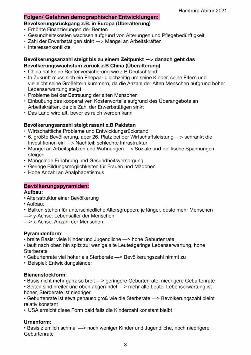 Geographie Abitur Lernzettel
Hamburg Abitur 2021
Bevölkerungswachstum und Ernährungssicherung
Themen:
Die zu bearbeitenden Inhaltsfelder sin