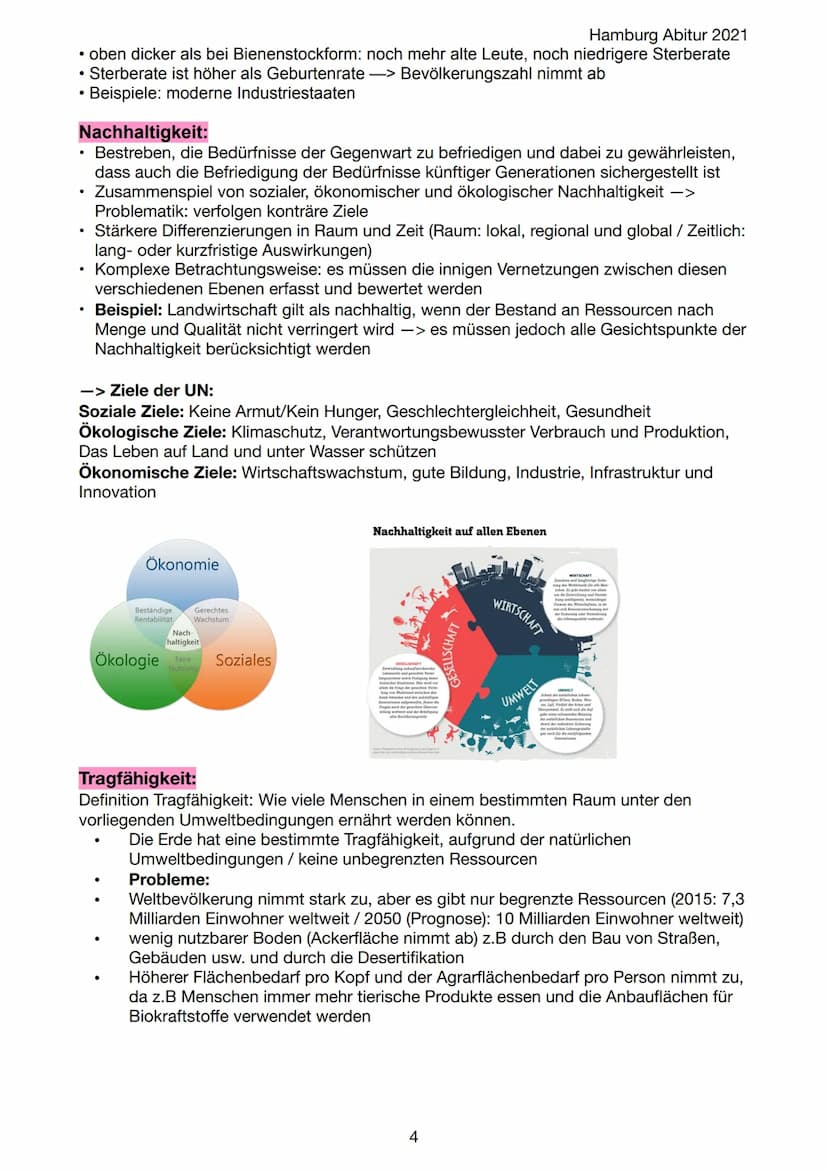 Geographie Abitur Lernzettel
Hamburg Abitur 2021
Bevölkerungswachstum und Ernährungssicherung
Themen:
Die zu bearbeitenden Inhaltsfelder sin