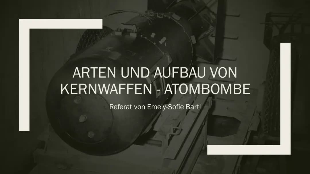 Kernwaffen: Arten, Aufbau und Auswirkungen