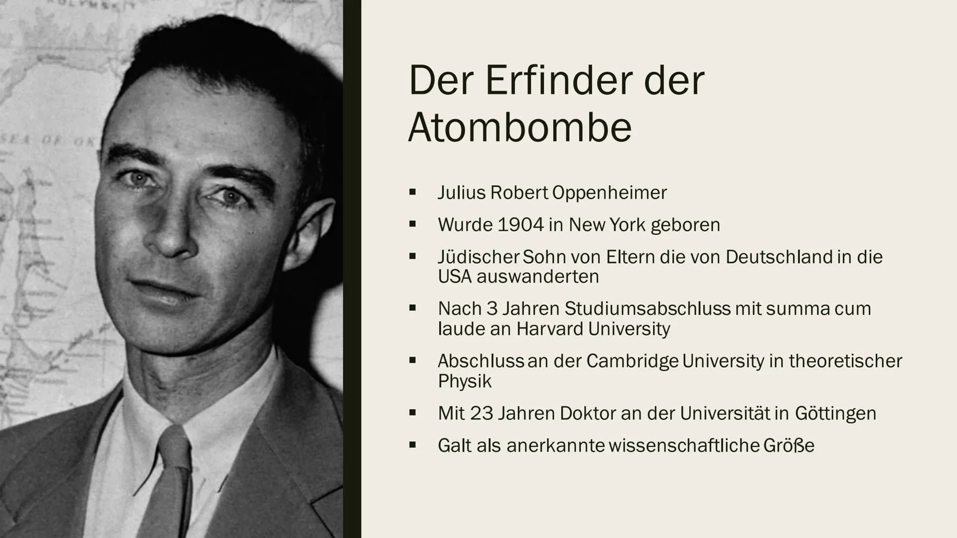 ARTEN UND AUFBAU VON
KERNWAFFEN - ATOMBOMBE
Referat von Emely-Sofie Bartl
H Gliederung
■
■
I Aufbau und Funktionsweise einer Atombombe
Zerst