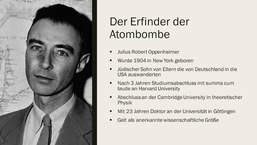 ARTEN UND AUFBAU VON
KERNWAFFEN - ATOMBOMBE
Referat von Emely-Sofie Bartl
H Gliederung
■
■
I Aufbau und Funktionsweise einer Atombombe
Zerst