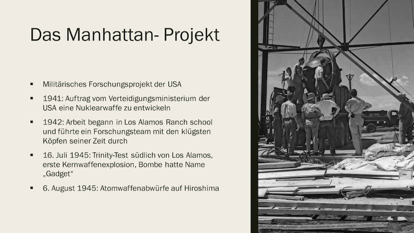 ARTEN UND AUFBAU VON
KERNWAFFEN - ATOMBOMBE
Referat von Emely-Sofie Bartl
H Gliederung
■
■
I Aufbau und Funktionsweise einer Atombombe
Zerst