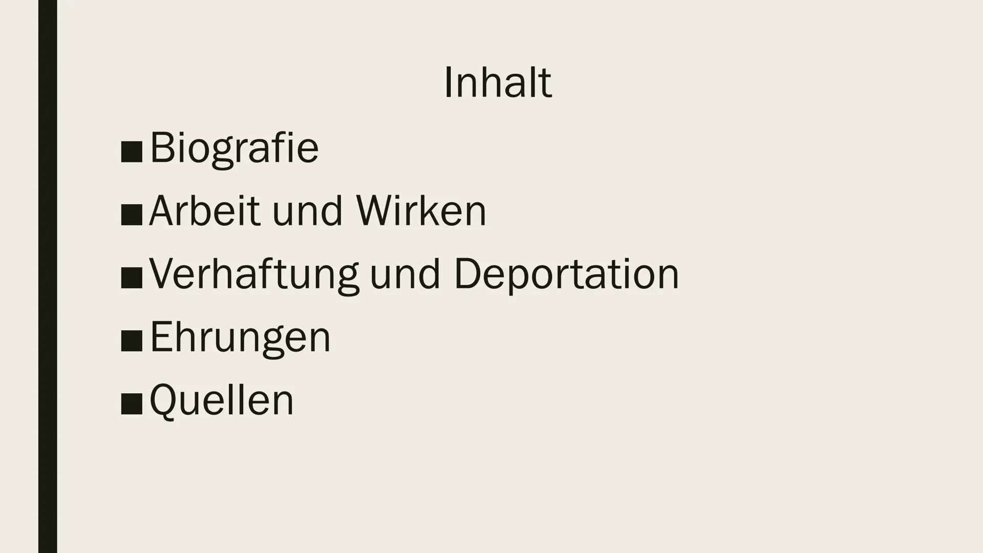 MAXIMILIAN
KOLBE
Eine Präsentation von
Ilinca Michels Inhalt
Biografie
Arbeit und Wirken
Verhaftung und Deportation
■ Ehrungen
■Quellen Biog