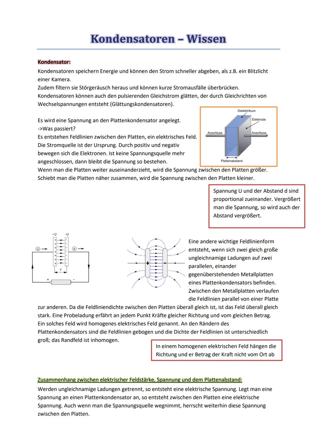 Kondensator:
Kondensatoren speichern Energie und können den Strom schneller abgeben, als z.B. ein Blitzlicht
einer Kamera.
Zudem filtern sie