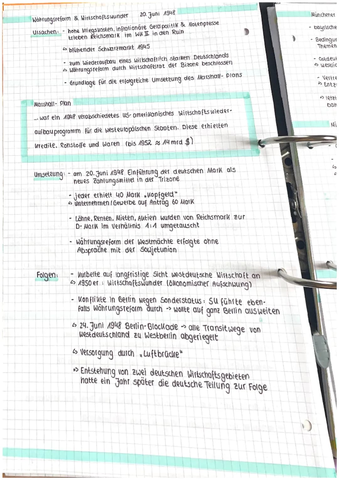 Abitur vorbereitung Geschichte
Halbjahr
Schwerpunkt Doppeldeutsche Geschichte
Gründung
Potsdamer Konferenz
Treff der drei Alliierten:
Q4
Fra