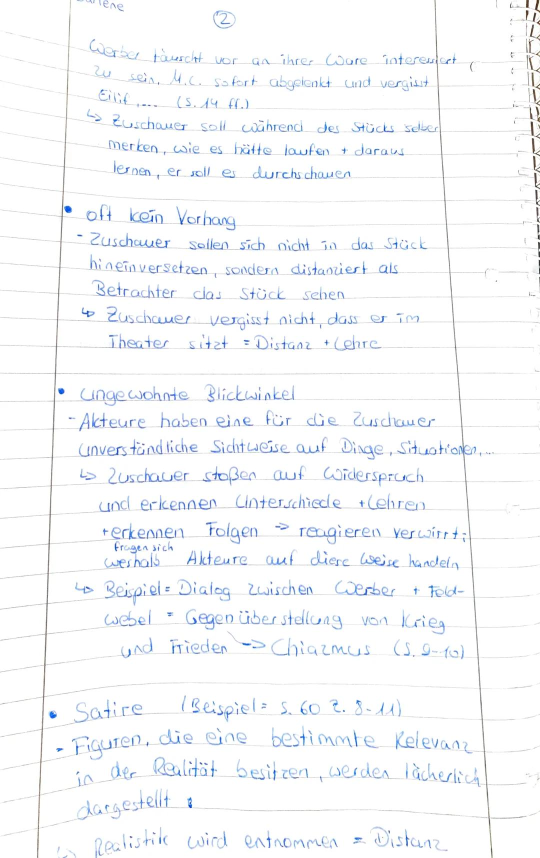 Darlene

Ver fremdungseffekte in Mutter Courage

- Handlung in zeitlicher / Örtlicher Distanz
- Handlungen laufen lange vor aktuellen Zeit a