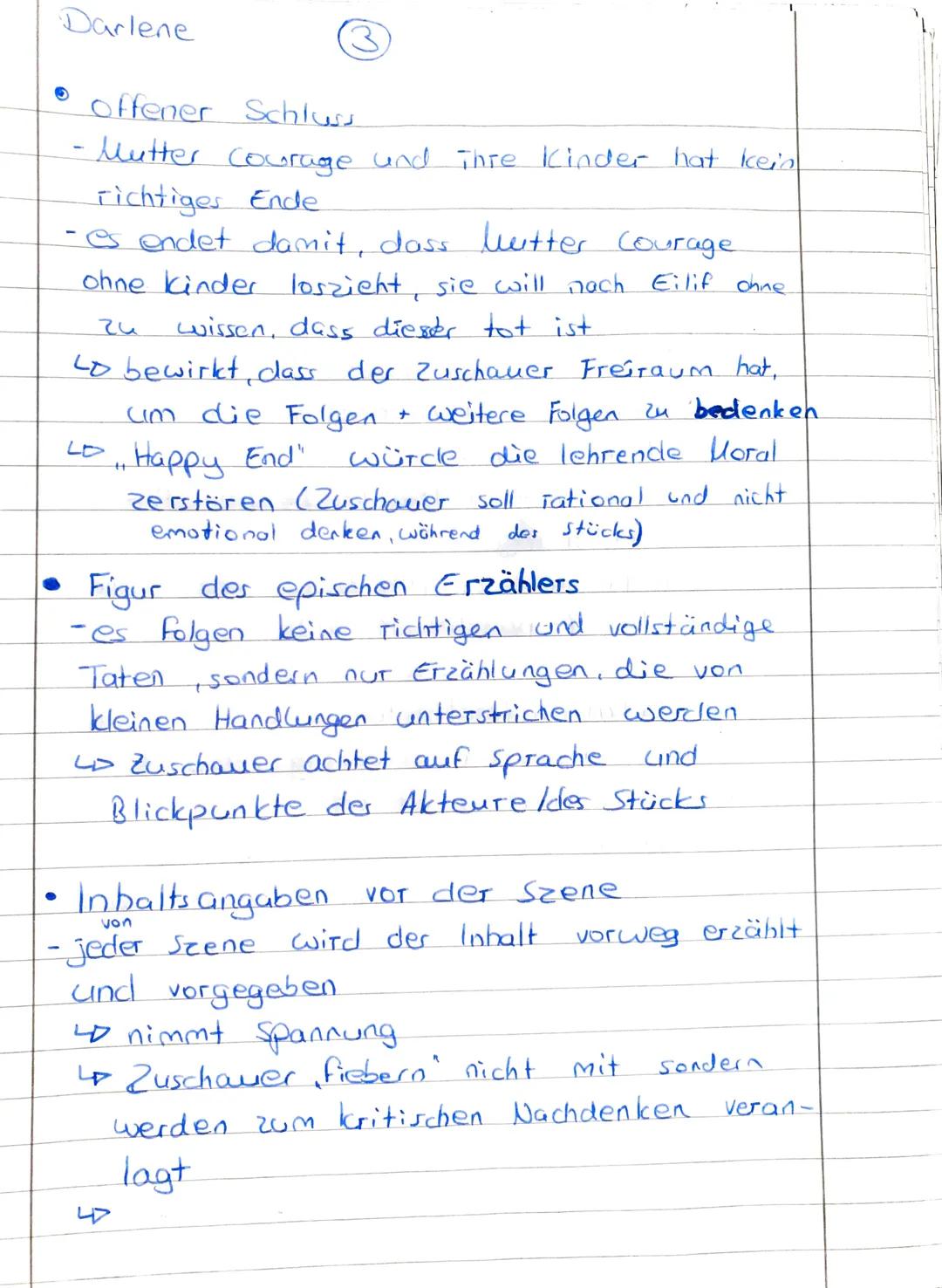 Darlene

Ver fremdungseffekte in Mutter Courage

- Handlung in zeitlicher / Örtlicher Distanz
- Handlungen laufen lange vor aktuellen Zeit a