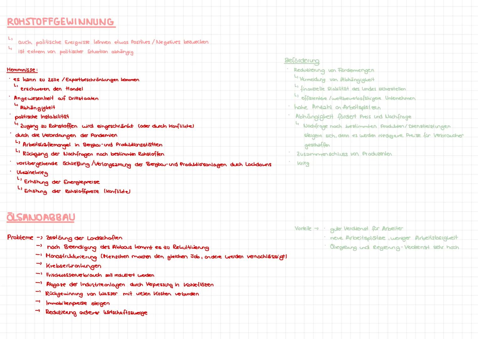 # DEFINITION

Rohstoffe:
- werden der Natur entnommen
- das ist die Gundlage jeder Volkswirtschaft
- das sind unbearbeitete Grundstoffe
$
\r