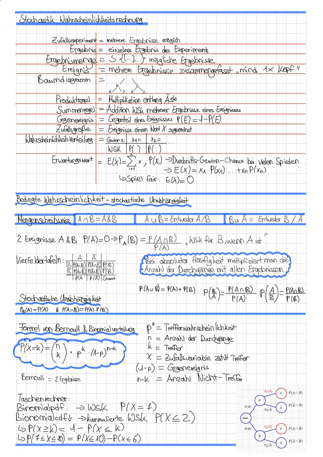 Mündliche Prüfung Mathe Stochastik