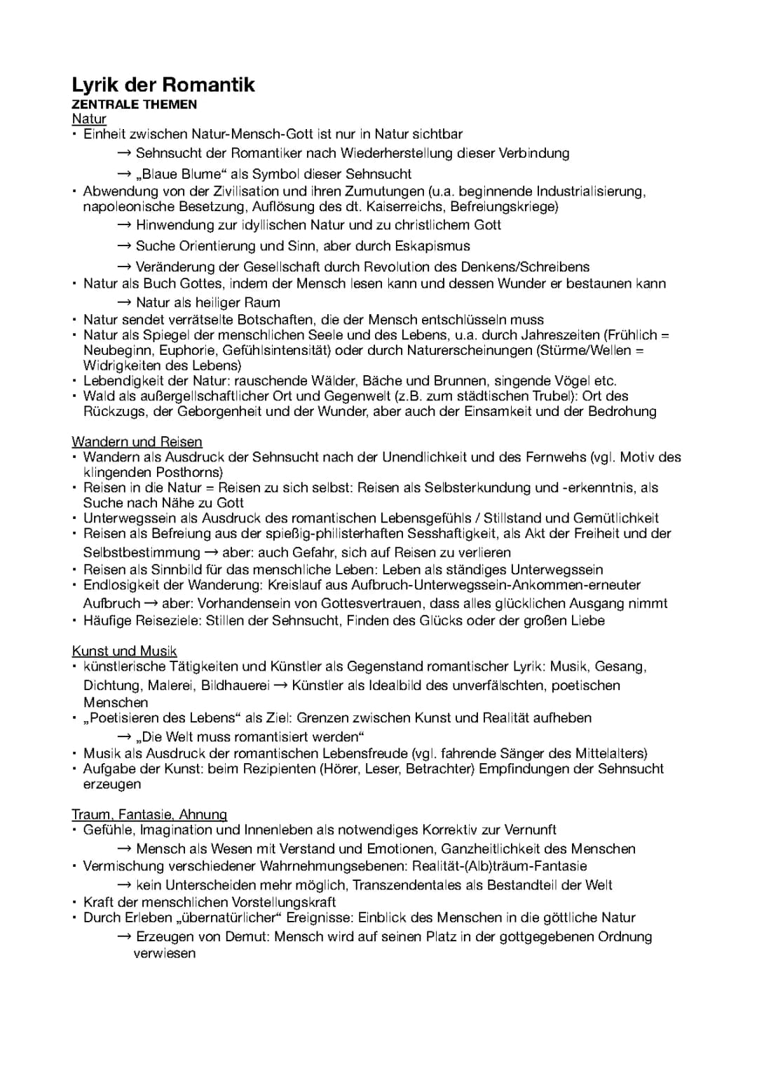 Deutsch Abitur Zusatzthemen