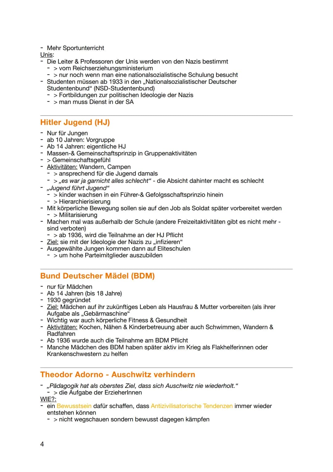 Pädagogik Abitur 2023
NS-
Erziehung
HJ & BDM Pädagogik Abitur 2023
NS-Erziehung
,,Wer aus der Geschichte nicht. Lernt, ist dazu verurteilt s