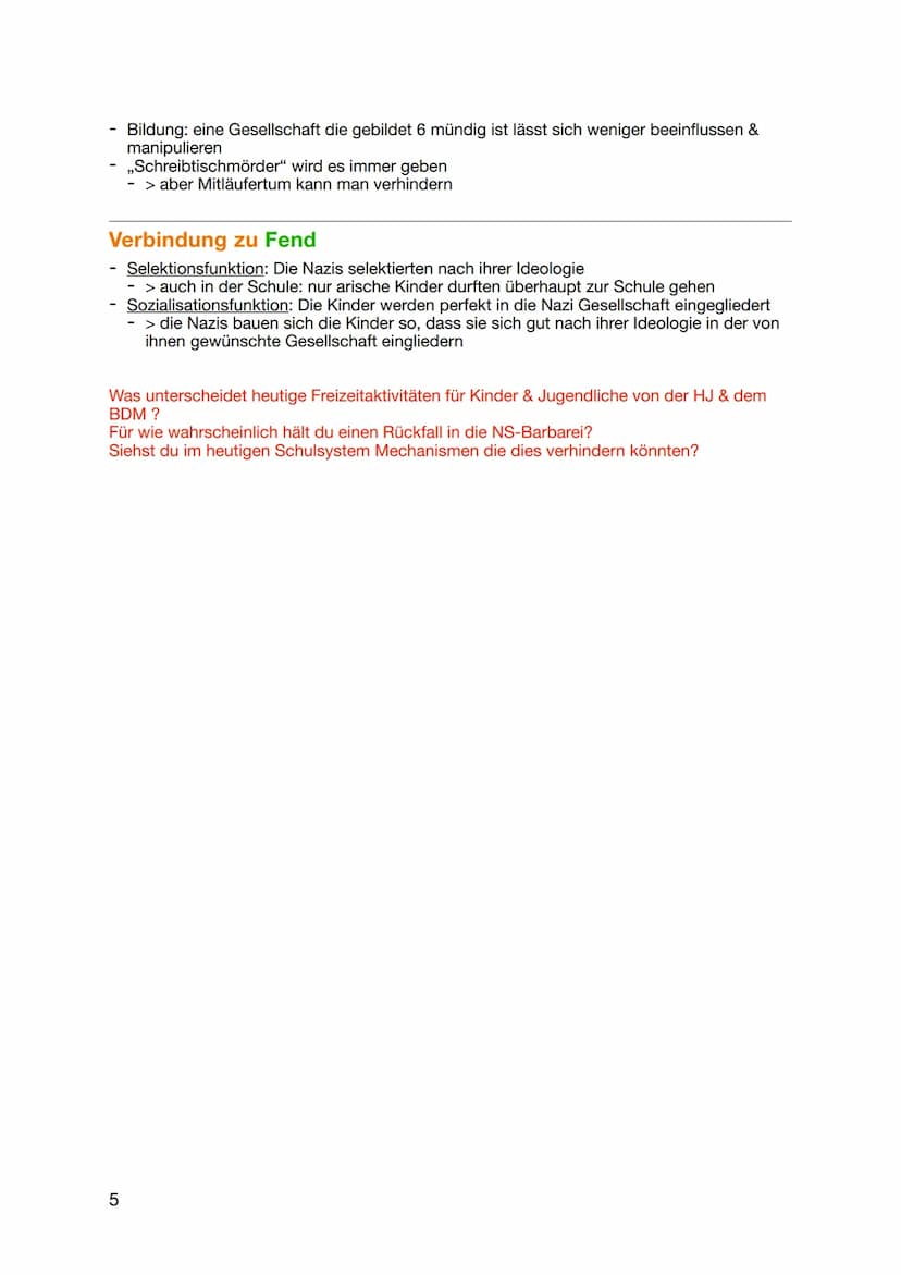 Pädagogik Abitur 2023
NS-
Erziehung
HJ & BDM Pädagogik Abitur 2023
NS-Erziehung
,,Wer aus der Geschichte nicht. Lernt, ist dazu verurteilt s