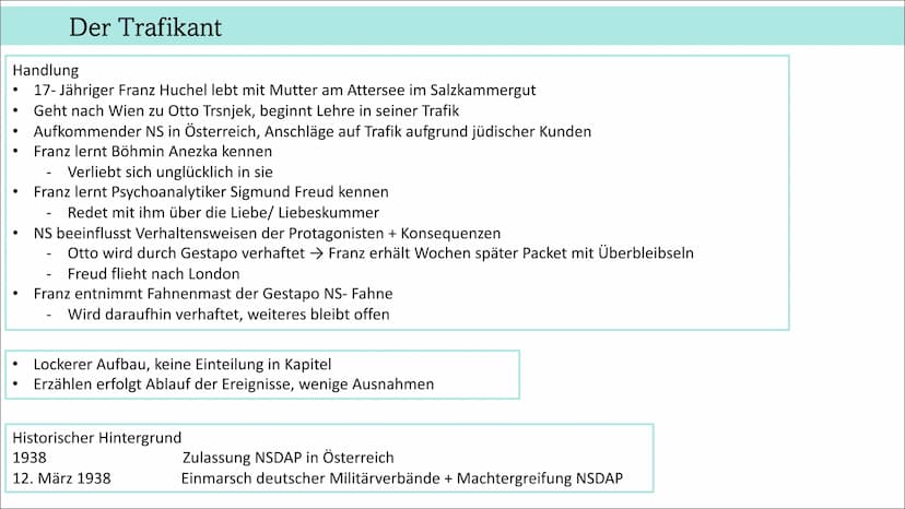 Aufbau Analyse
Thema des Gedichts
●
-
-
Kurze Zusammenfassung
Formale Analyse
Lyrik
Strophen, Verse
Metrum, Kadenz
Reimschema
Analyse des Te