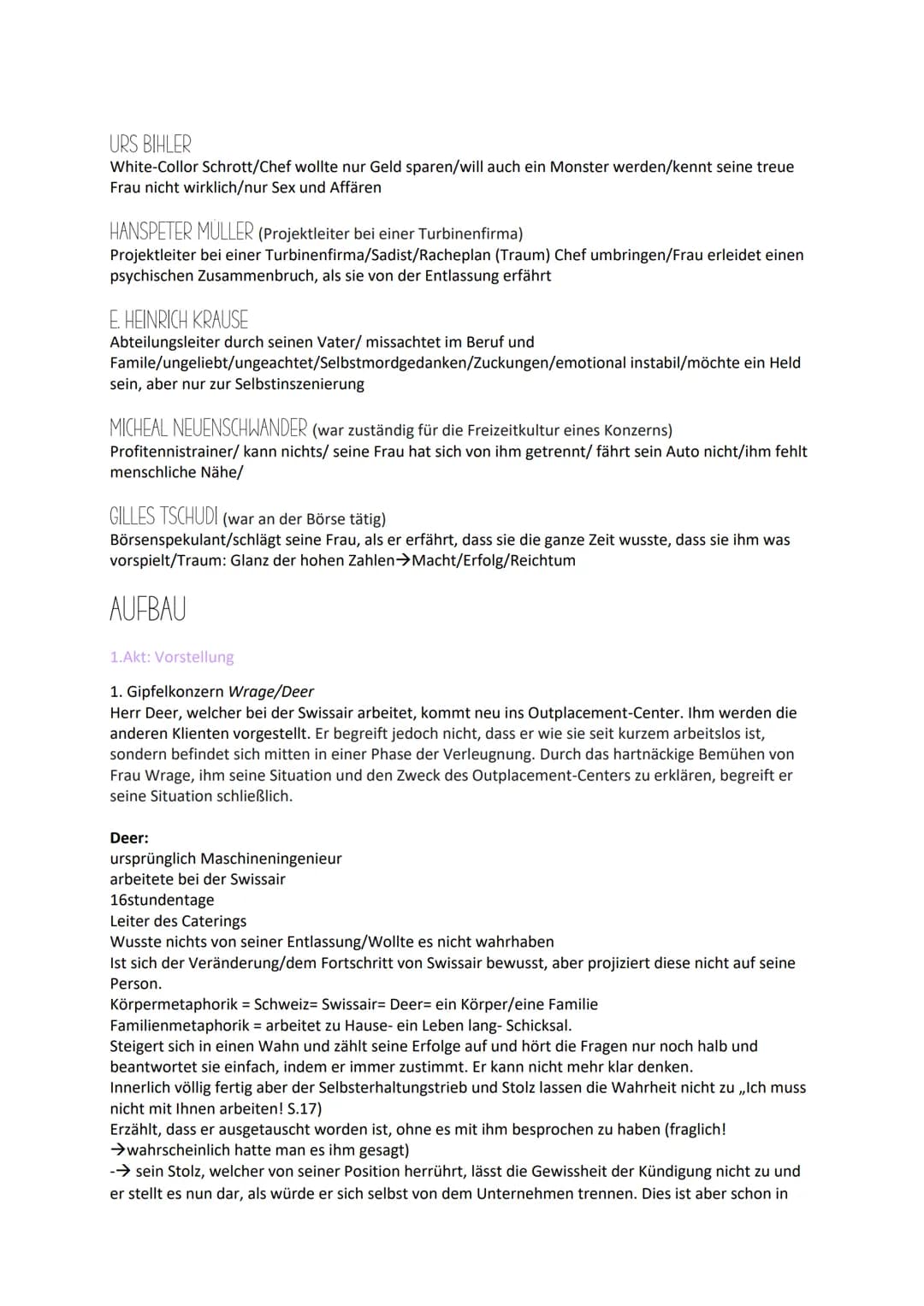 TOP DOGS
HANDLUNGSORT: Outplacementcenter.
-> ein Outplacementcenter ist eine Chance für gekündigte Topmanager wieder zurück in ihr
Berufsle