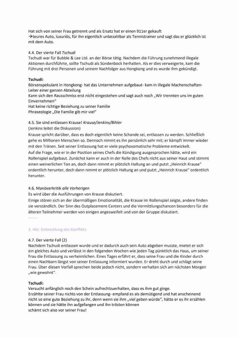 TOP DOGS
HANDLUNGSORT: Outplacementcenter.
-> ein Outplacementcenter ist eine Chance für gekündigte Topmanager wieder zurück in ihr
Berufsle