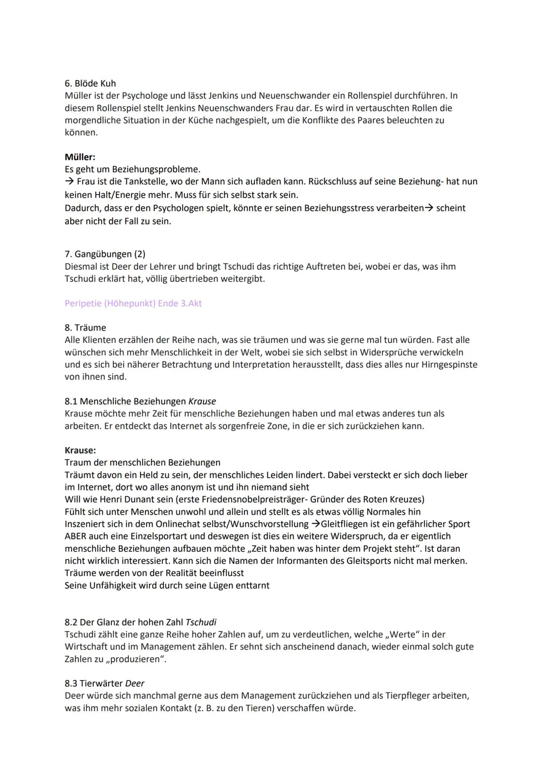 TOP DOGS
HANDLUNGSORT: Outplacementcenter.
-> ein Outplacementcenter ist eine Chance für gekündigte Topmanager wieder zurück in ihr
Berufsle