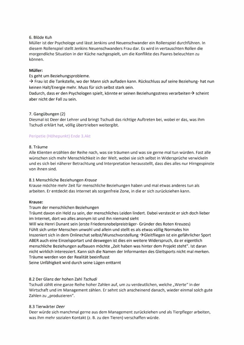 TOP DOGS
HANDLUNGSORT: Outplacementcenter.
-> ein Outplacementcenter ist eine Chance für gekündigte Topmanager wieder zurück in ihr
Berufsle