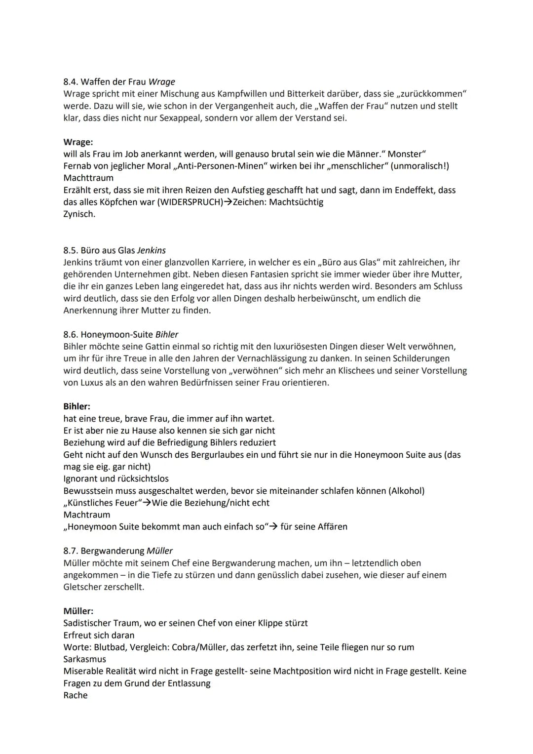 TOP DOGS
HANDLUNGSORT: Outplacementcenter.
-> ein Outplacementcenter ist eine Chance für gekündigte Topmanager wieder zurück in ihr
Berufsle