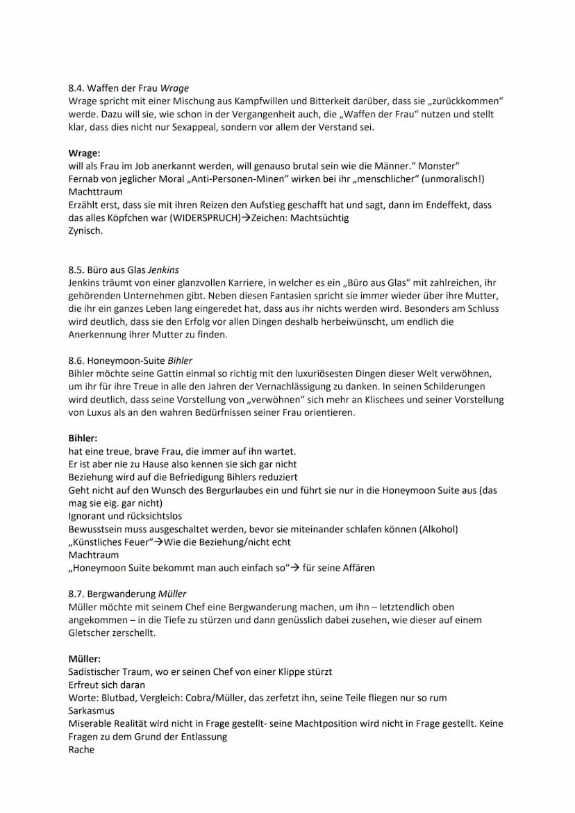 TOP DOGS
HANDLUNGSORT: Outplacementcenter.
-> ein Outplacementcenter ist eine Chance für gekündigte Topmanager wieder zurück in ihr
Berufsle
