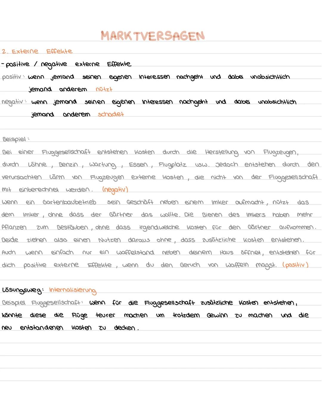 1. öffentliche Güter
- von jeder Person
nutzbar
MARKTVERSAGEN
keine Ausschließbarkeit im konsum
- Finanzierung per stevern
- können ohne Bez