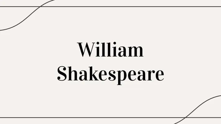 Know William Shakespeare  thumbnail