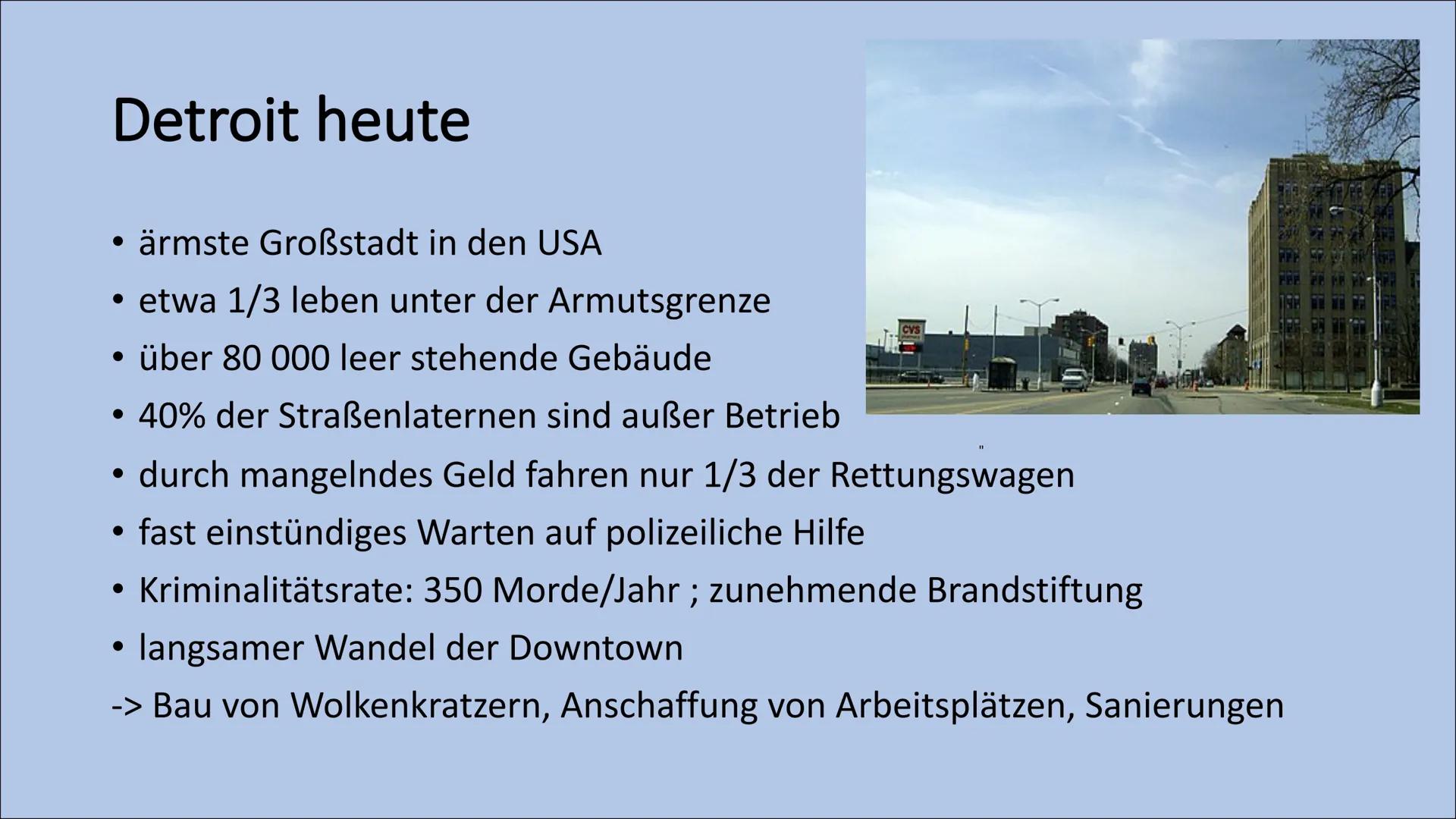 Detroit
The shrinking citiy
HURI
TUTKI Inhalt
●
• Definition Shrinking City
• Lokalisation Detroit
●
Basis Informationen
Auf- und Abstieg De