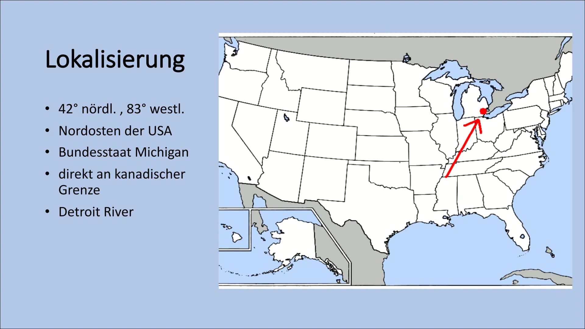 Detroit
The shrinking citiy
HURI
TUTKI Inhalt
●
• Definition Shrinking City
• Lokalisation Detroit
●
Basis Informationen
Auf- und Abstieg De