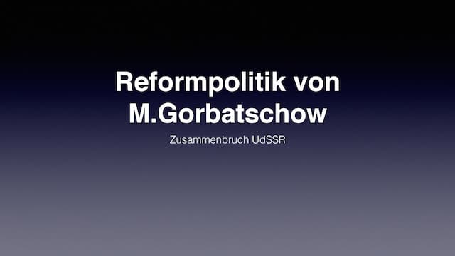 Know Reformpolitik Gorbatschow  thumbnail