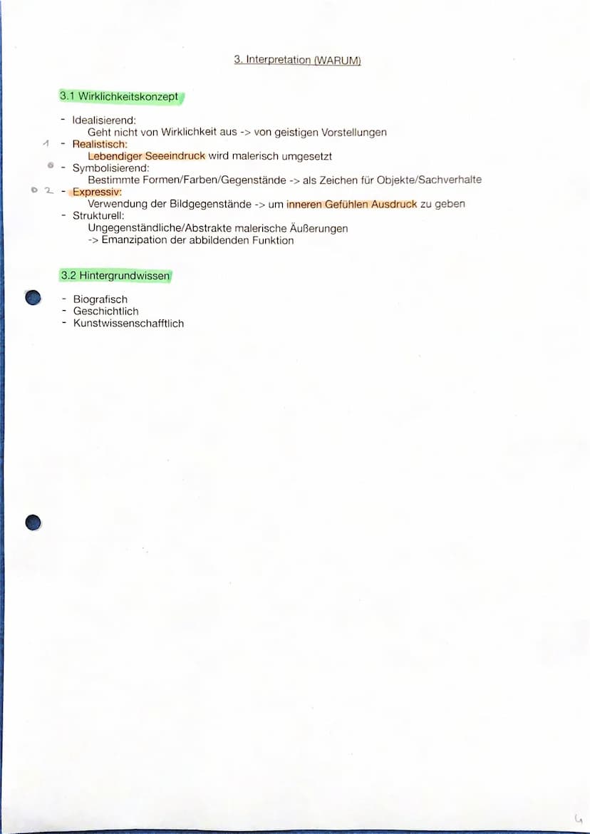 1.1 Percept
Was sehe ich?
Was fühle ich?
Theoretische Kunstklausur
1. Annäherung und Bestandsaufnahme (WAS)
Woran denke ich?
,,Beim ersten B