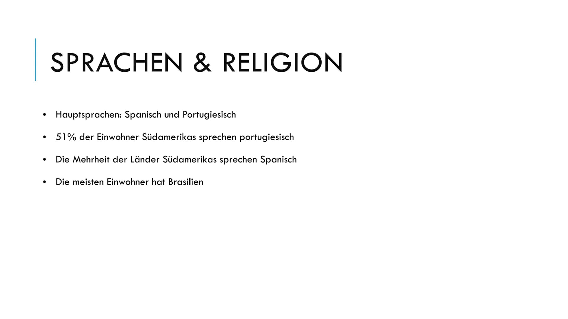 VERSCHIEDENE KULTUREN
Südamerika Verschiedene Kulturen Südamerikas
1) Entwicklung der Kultur
Es gibt viele kulturelle Gemeinsamkeiten aller 