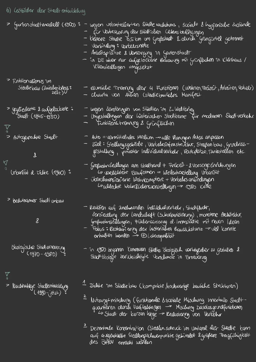 1) Gliederungskriterien für Städte
physiogonomisch Grundriss, Aufriss z. B. Geschosszall, Dachform
historisch-genetisch: Teilräume nach iliv
