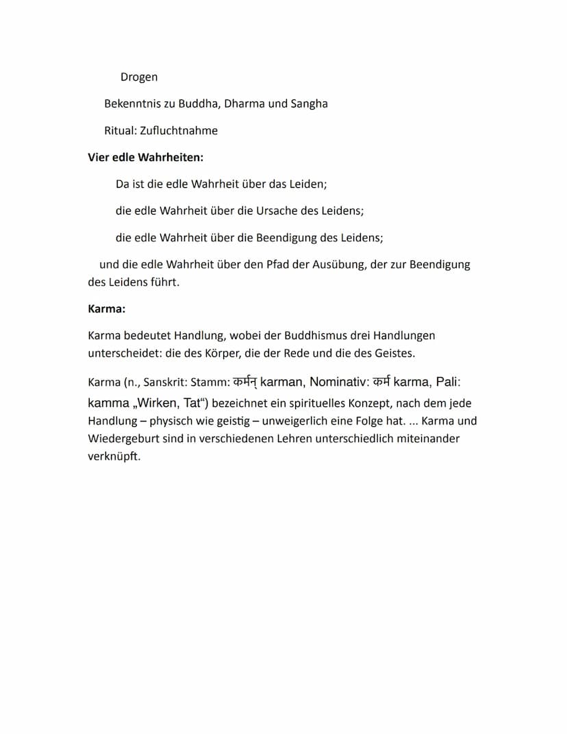 Religion
Was ist das Wichtigste im Buddhismus?
Im Buddhismus gibt es keinen Gott. Jeder Mensch kann sich selbst erlösen,
wenn er der Weishei