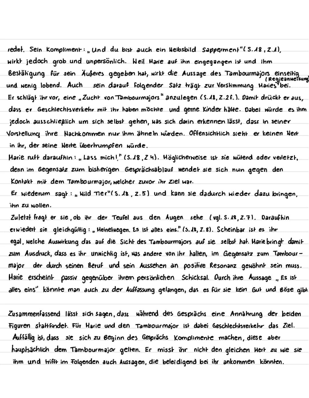 Dramenszenenanalyse Woyzeck Szene 6
Amelie
In der sechsten Szene des Dramas „Noyzeck", welches 1967 von Georg Büchner verfasst wurde,
und de