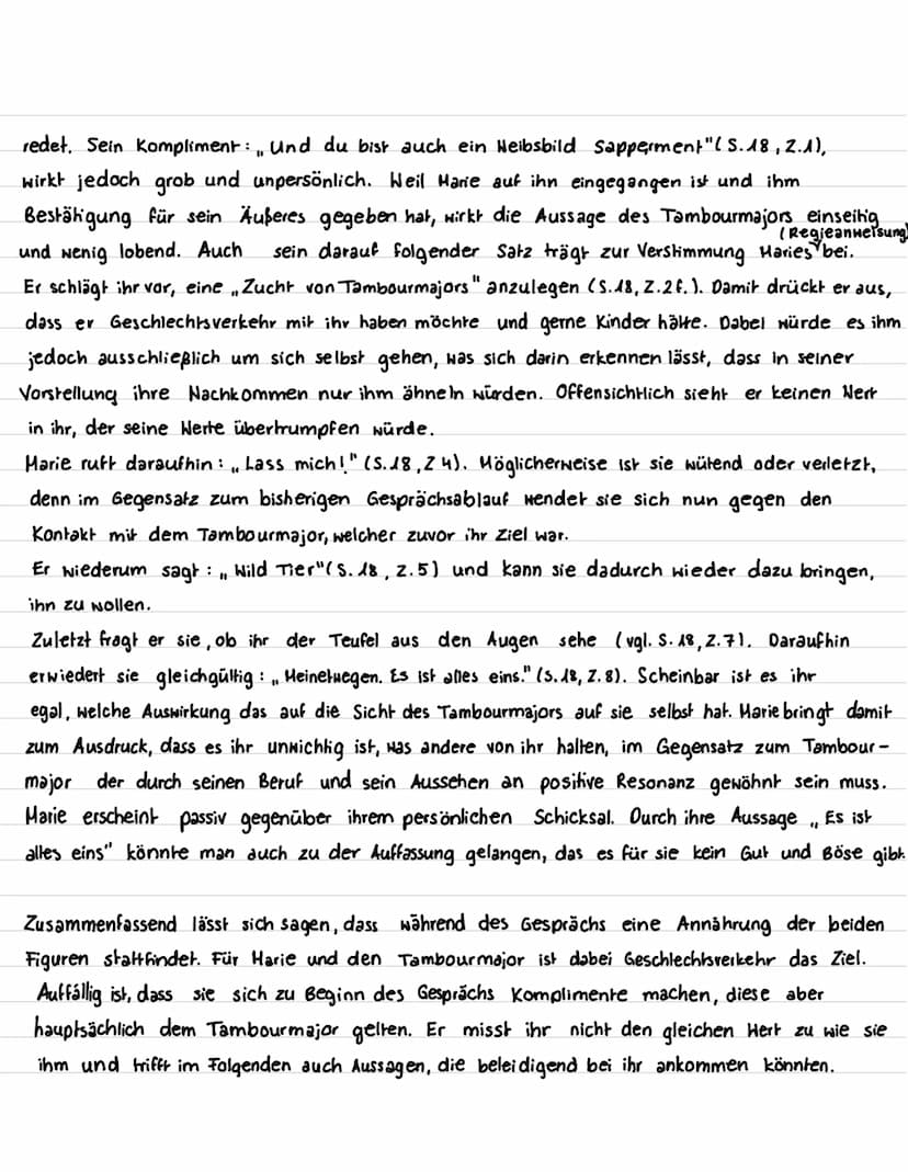 Dramenszenenanalyse Woyzeck Szene 6
Amelie
In der sechsten Szene des Dramas „Noyzeck", welches 1967 von Georg Büchner verfasst wurde,
und de