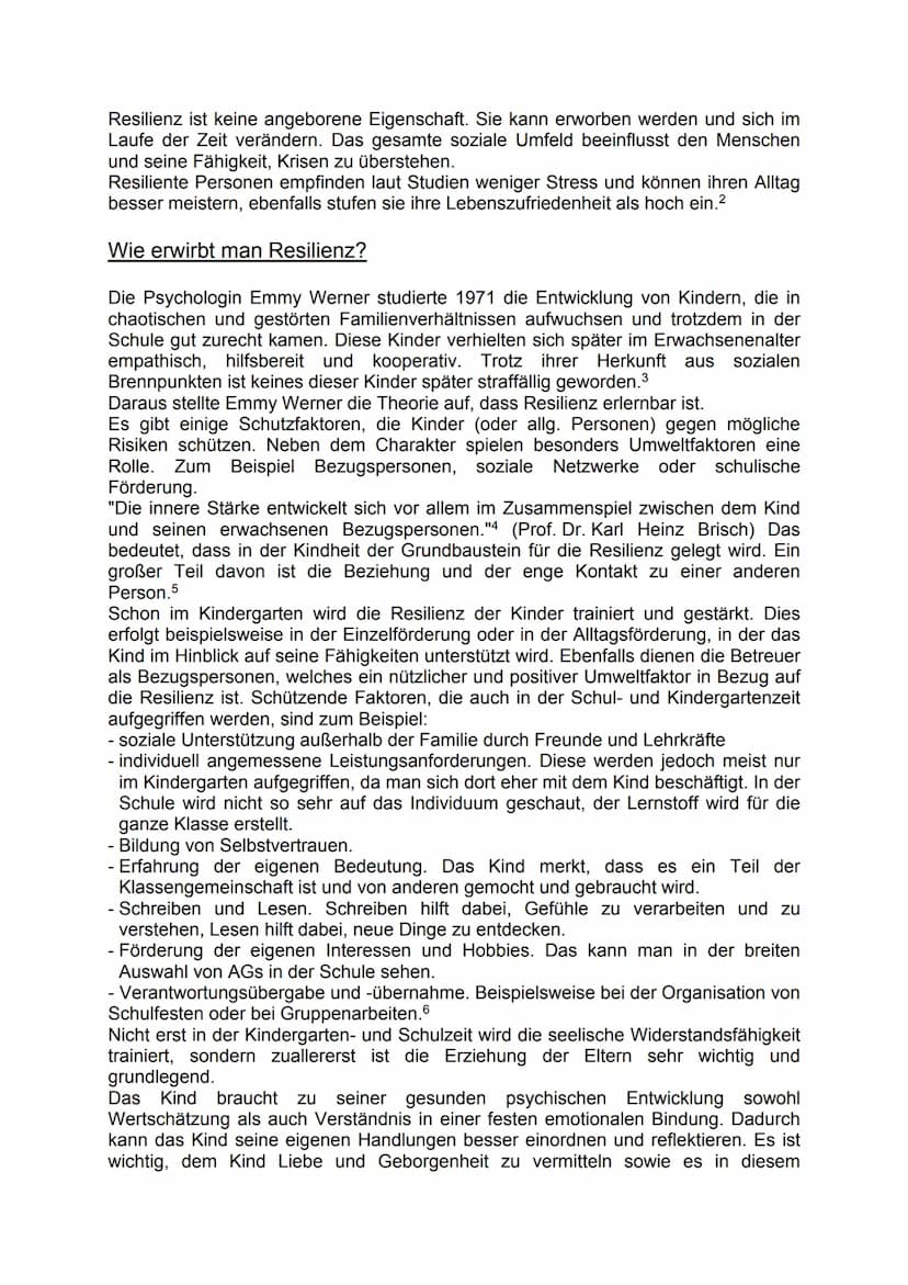 Wird Resilienz in der Kindheit und Schulzeit zu genüge gefördert?
1. https://de.wikipedia.org/wiki/Resilienz_(Psychologie) 02.06.20
2. https