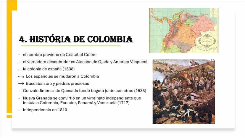 Descubrir
COLOMBIA
THE Tabla
de
contenido
1. Informaciones
Generales
2. Informaciónes Politicas
3. El perfil del presidente Ivan Duque
4. Hi