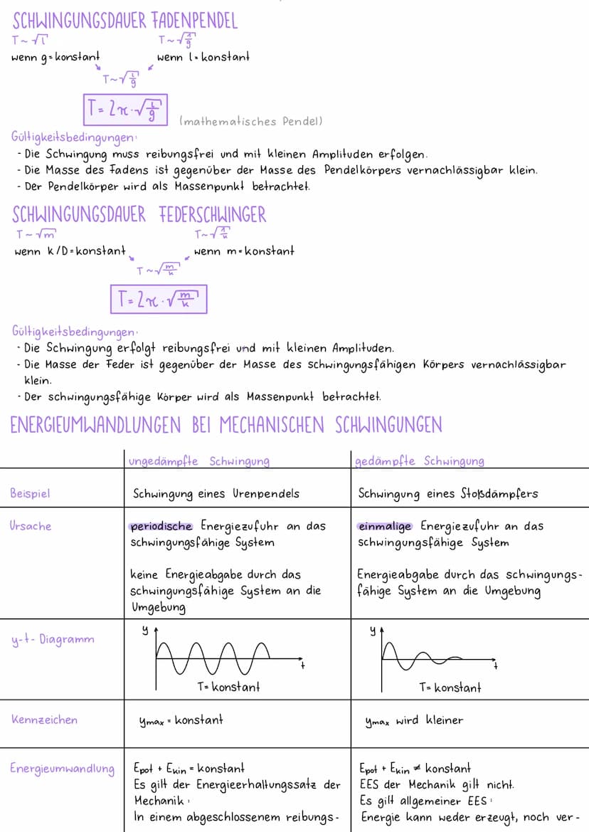 MECHANISCHE SCHWINGUNGEN
DEFINITION:
Eine mechanische Schwingung ist ein physikalischer Vorgang, bei dem sich mechanische Größen
(bspw. v; a