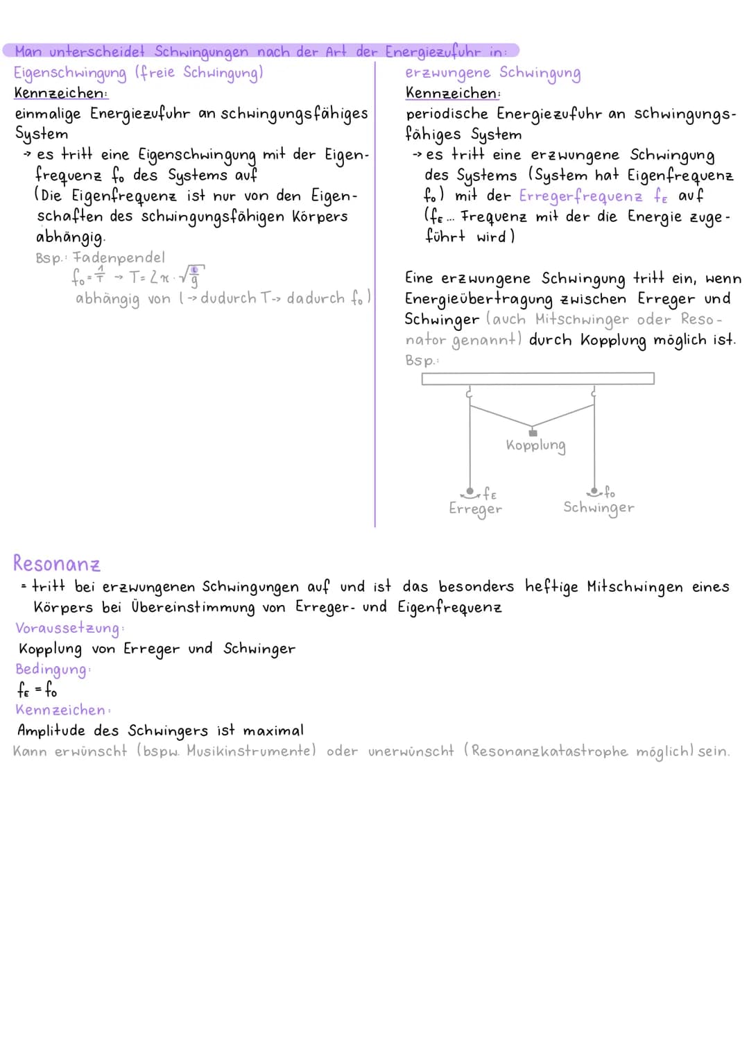 MECHANISCHE SCHWINGUNGEN
DEFINITION:
Eine mechanische Schwingung ist ein physikalischer Vorgang, bei dem sich mechanische Größen
(bspw. v; a