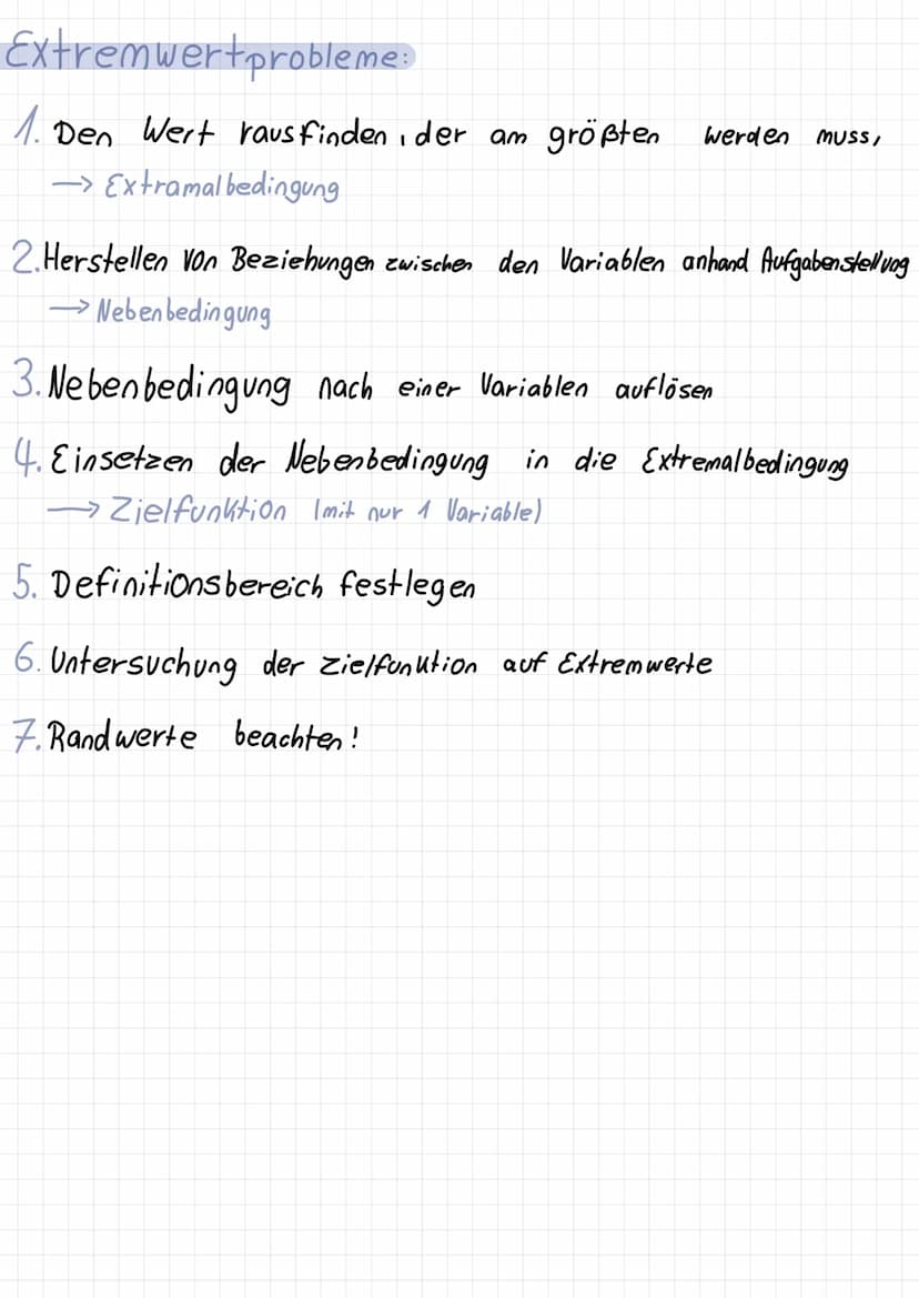 Krümmungsverhalten:
f
Red L
xwp
F"CO
XTP
* Mullst.
HP
Mathe klausur
f'
Nullst.
TP von f'
f" beschreibt das Krümmungsverhalten von f.
linksge