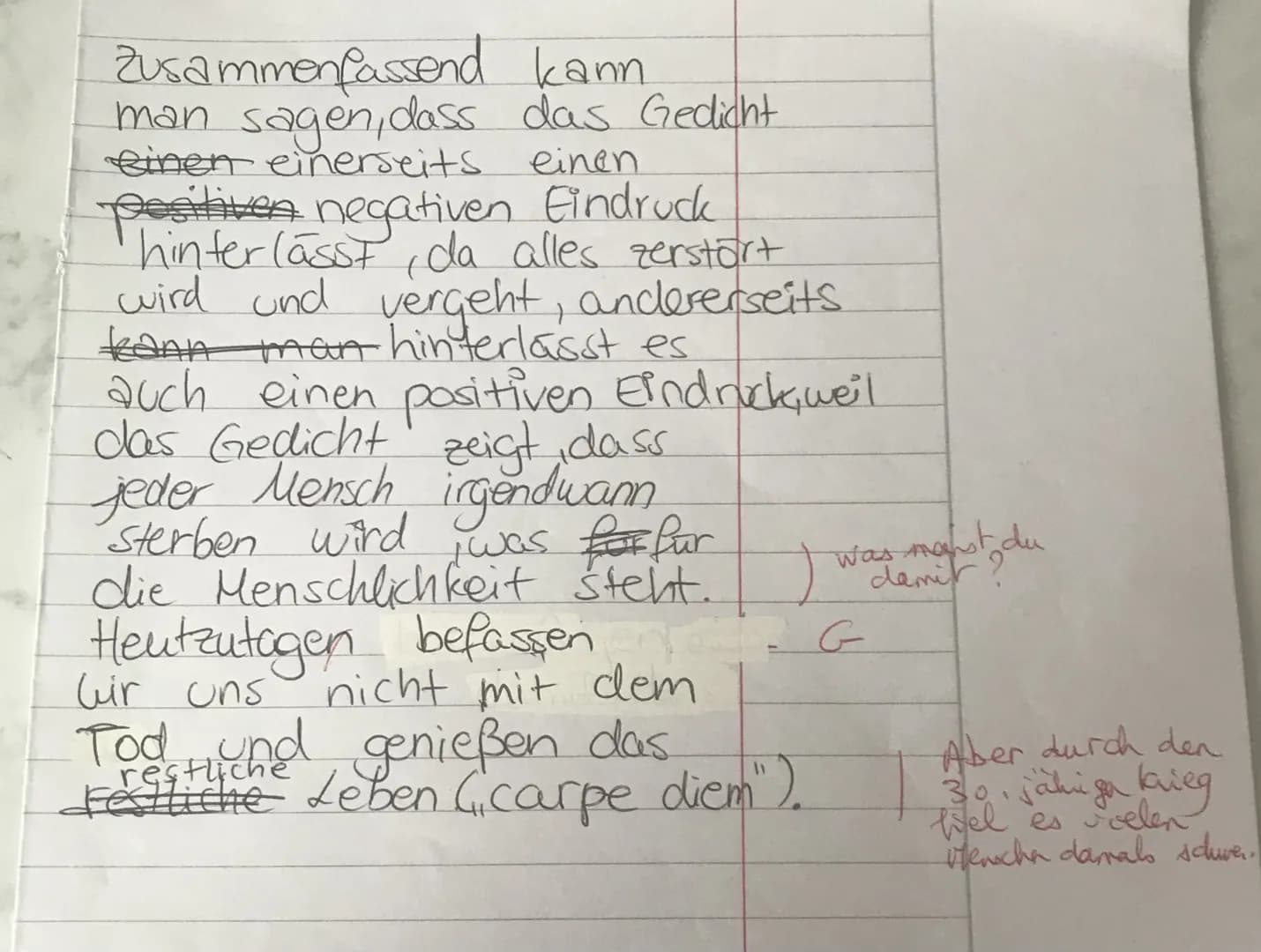 EF
poche, Barack"
1. Deutschklausur:
In dem Gedicht,, Es ist
alles eitel on Andreas."
Gryphius & verfasst im
Jahre 1637, geht es
darum
galle