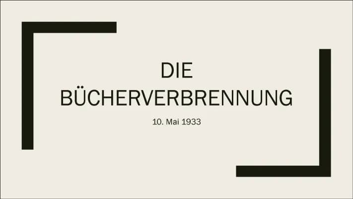 Know Präsentation zur Bücherverbrennung 1933 thumbnail