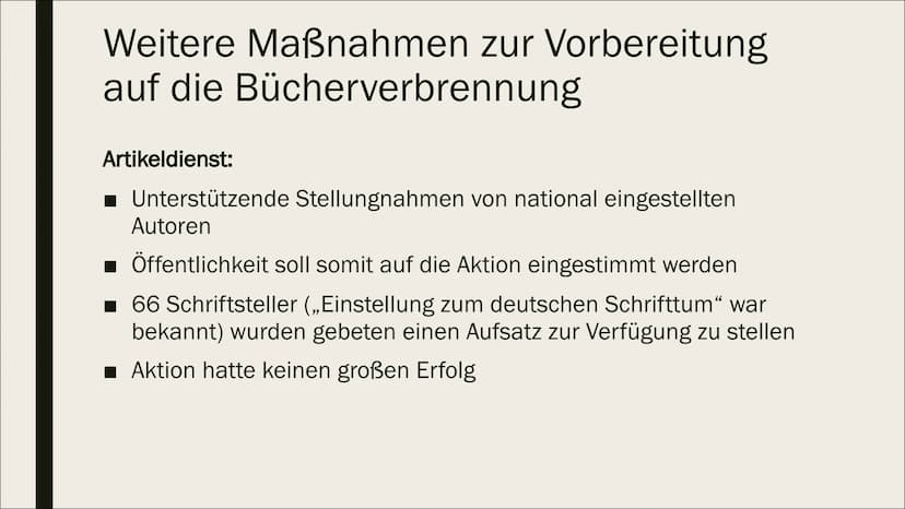 DIE
BÜCHERVERBRENNUNG
10. Mai 1933 Inhaltsverzeichnis
Allgemeine Informationen (Wo? Wann? Was?)
Weitere Orte an denen Bücherverbrennungen st